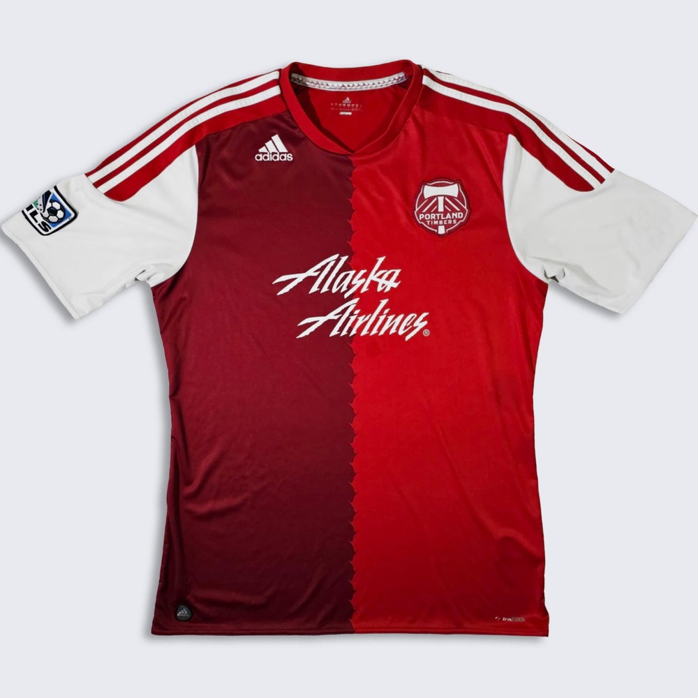 Portland Timbers Adidas MLS Away Red Soccer Jersey